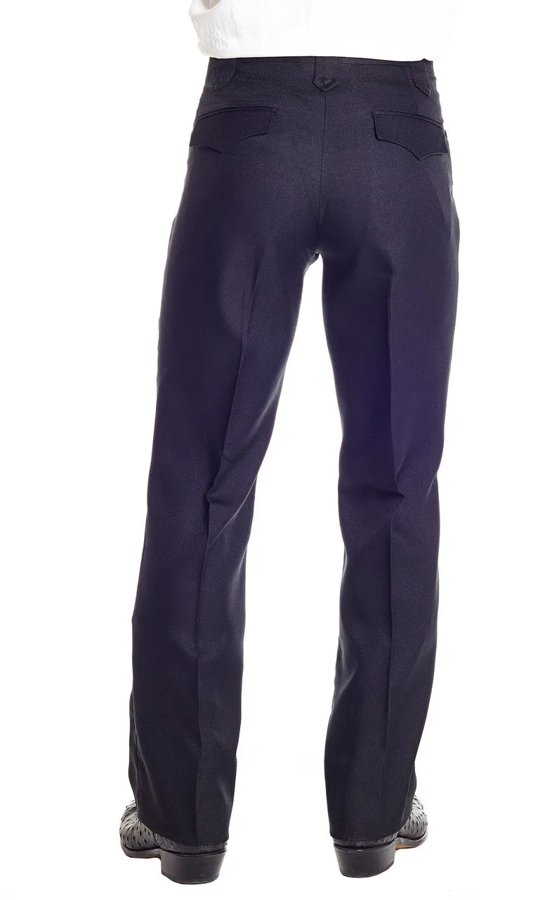Circle S Solid Polyester Dress Ranch Pant Black Style CP4793-41