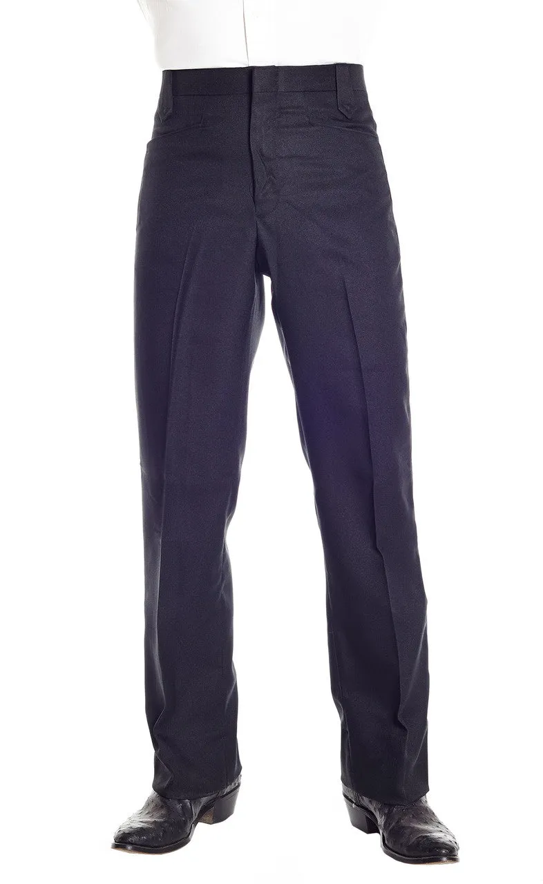 Circle S Solid Polyester Dress Ranch Pant Black Style CP4793-41