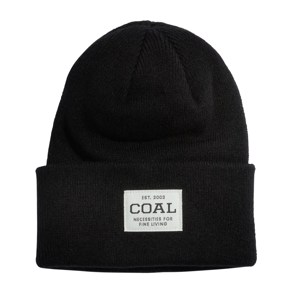 Coal The Uniform Recycled Knit Cuff Beanie Black