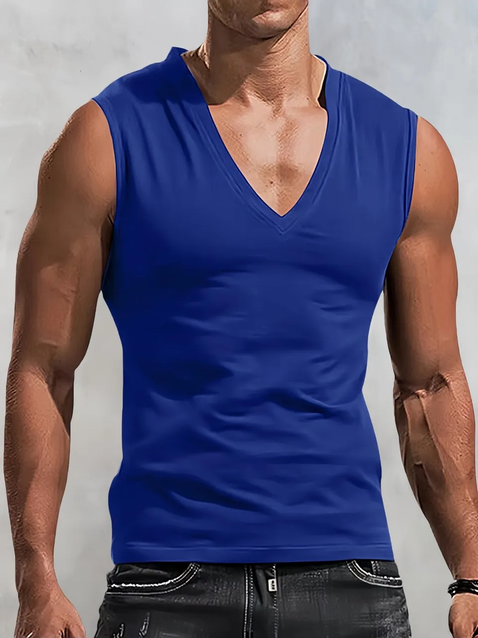 Coofandy Classic Stretchy V-neck Sports Tank Top