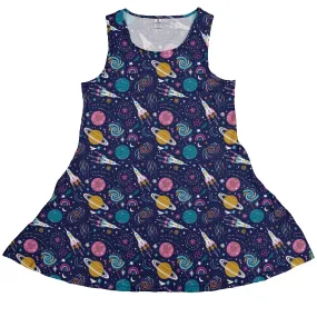 Cosmic Cute Outer Space Dress