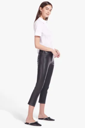 CROPPED ELLIOT PANT | BLACK VEGAN LEATHER