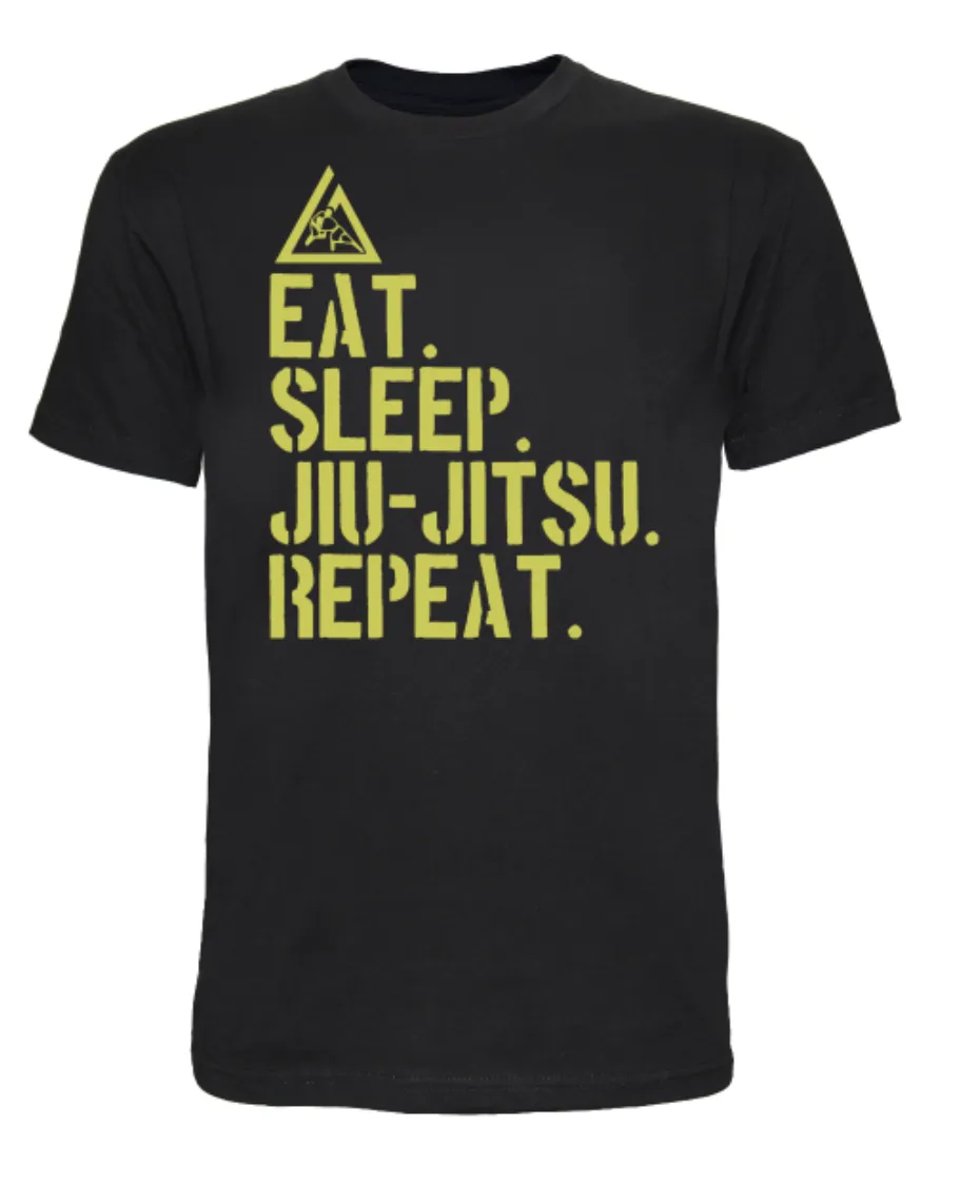 CTC Eat Sleep Jiu-Jitsu Repeat Tee Black