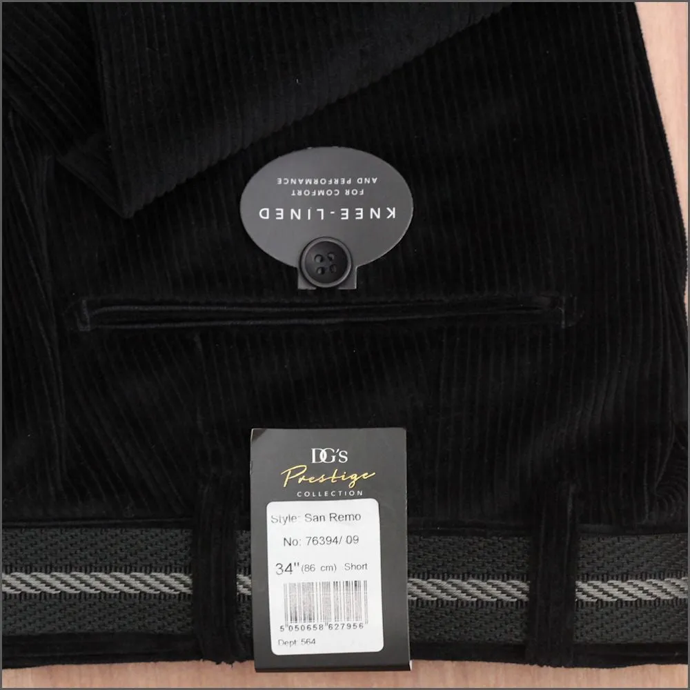 Dg's Merit Cotton Charcoal Corduroy Trousers--