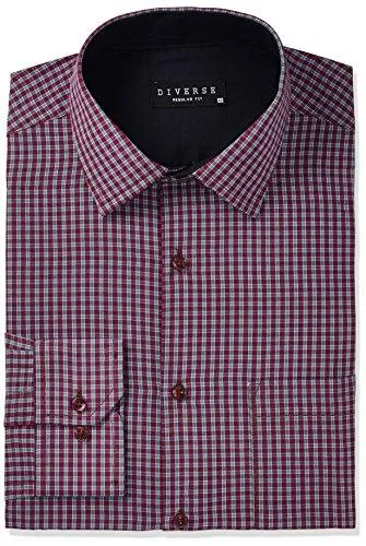 Diverse Men's Formal Shirt (8903905010773_DVF03F1L01-90_40_Multicolor)