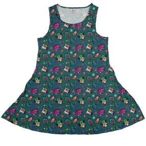 Dnd Dice Critters Teal Dress