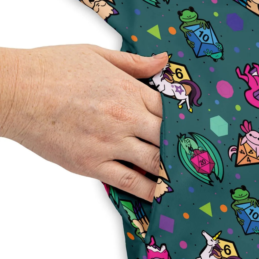 Dnd Dice Critters Teal Dress