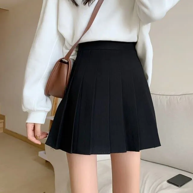 DressBetty - Women Skirt Pleated Mini High Waist Cute Girls Slim Skirt Summer Female Short Skirt Multicolor