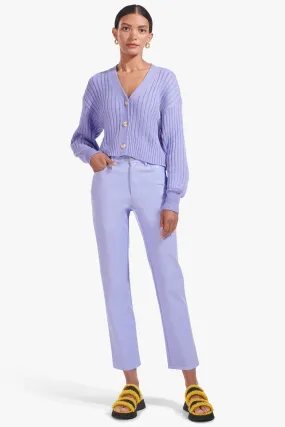 ELLIOT PANT | PERIWINKLE VEGAN LEATHER