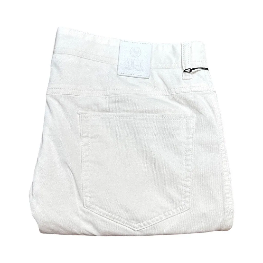 Enzo Alpha 368 White High-end Pants