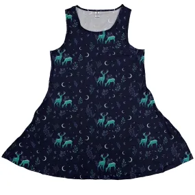 Episodic Deers In The Moonlight Dress