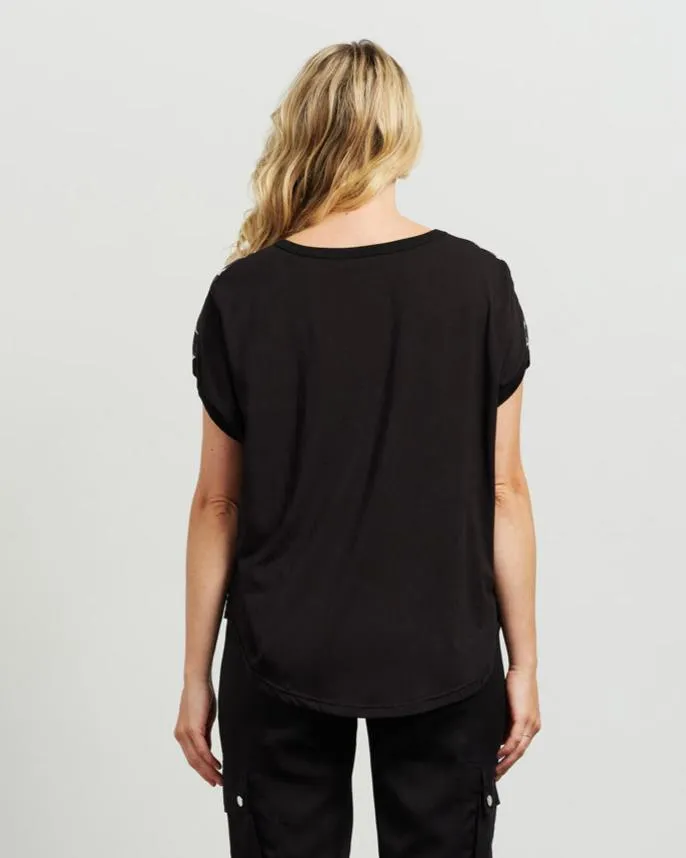 Et Alia Tatum Top - Rousseau/Black