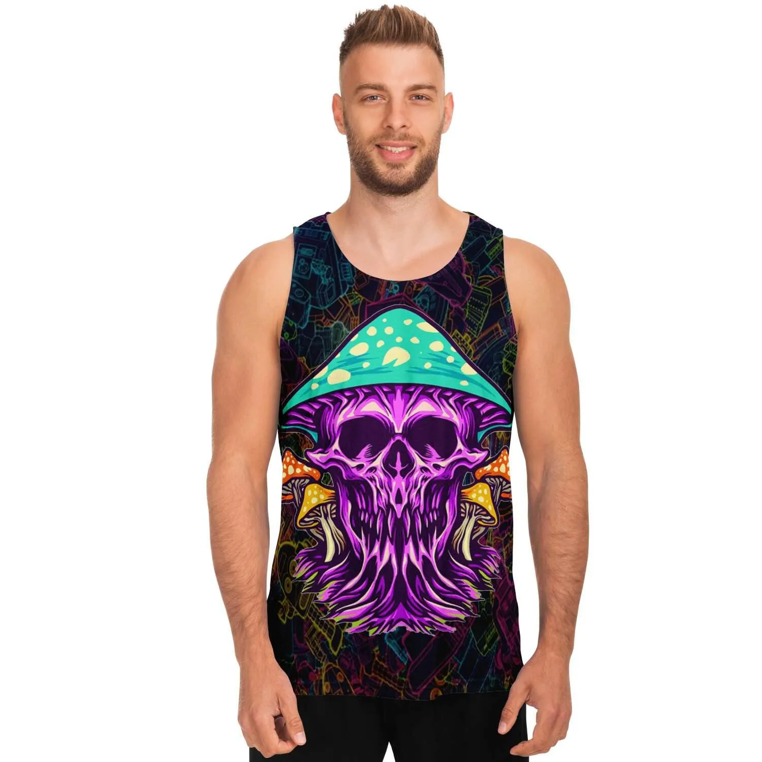 Evil Mushroom Unisex Tank Top