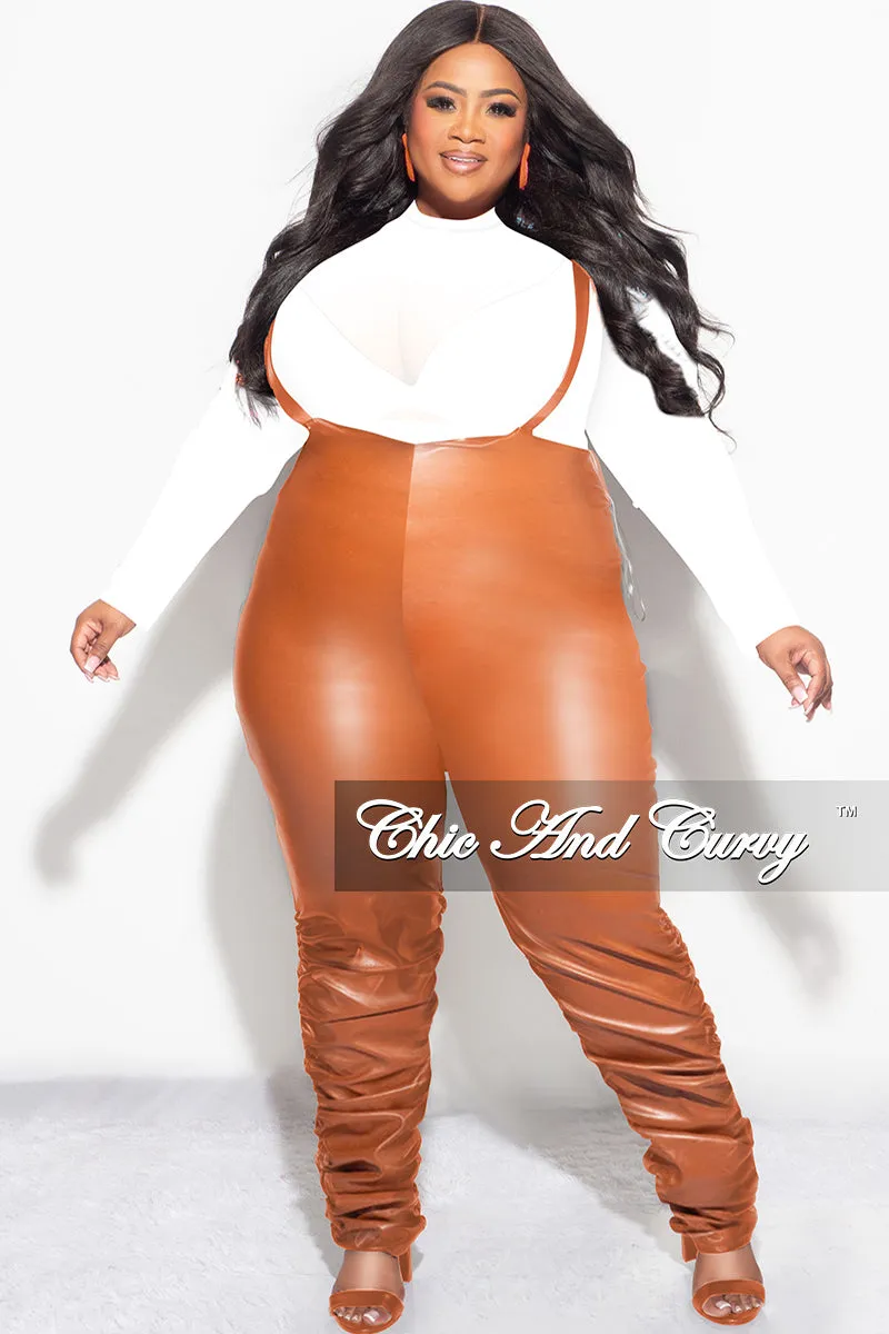 Final Sale Plus Size Sheer Mesh Bodysuit in Off White (Top Only)