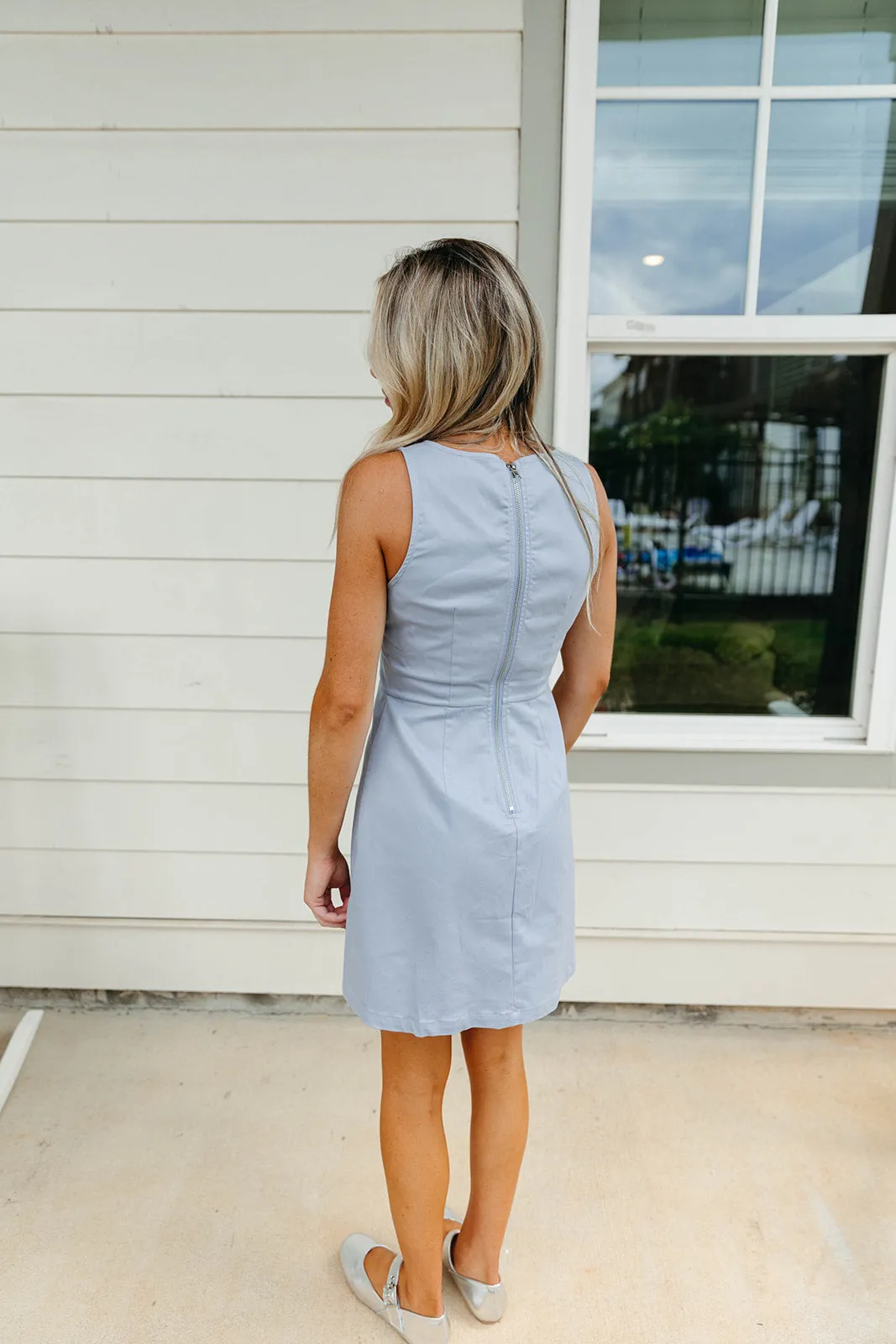 First Class Mini Dress - Blue