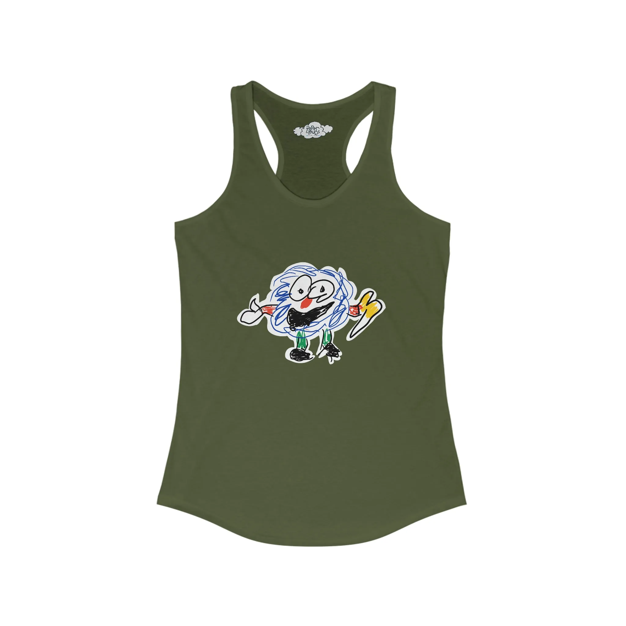 Fluffy Man Women's Racerback Tank