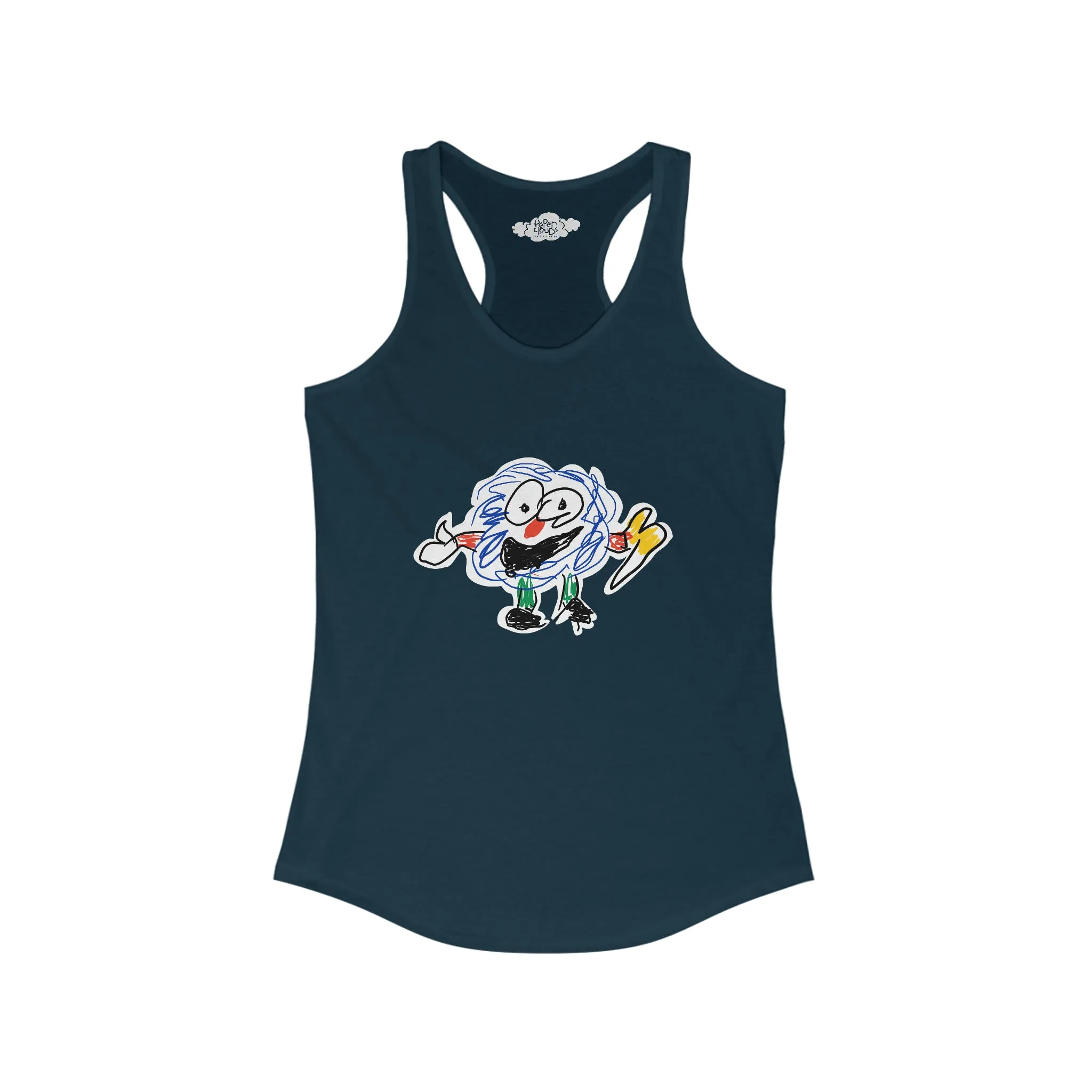 Fluffy Man Women's Racerback Tank