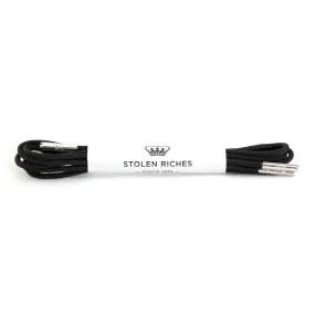 Folsom Black Dress Shoelace (Length: 32"/81cm)