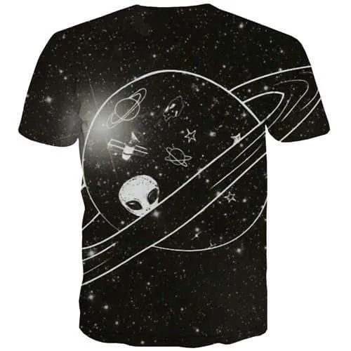 Galaxy T shirts Men Alien Tshirts Casual Universe Tshirt Printed Harajuku Tshirt Anime Short Sleeve Hip hop Unisex New