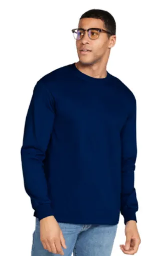 GILDAN LONG SLEEVE T-SHIRT - NAVY