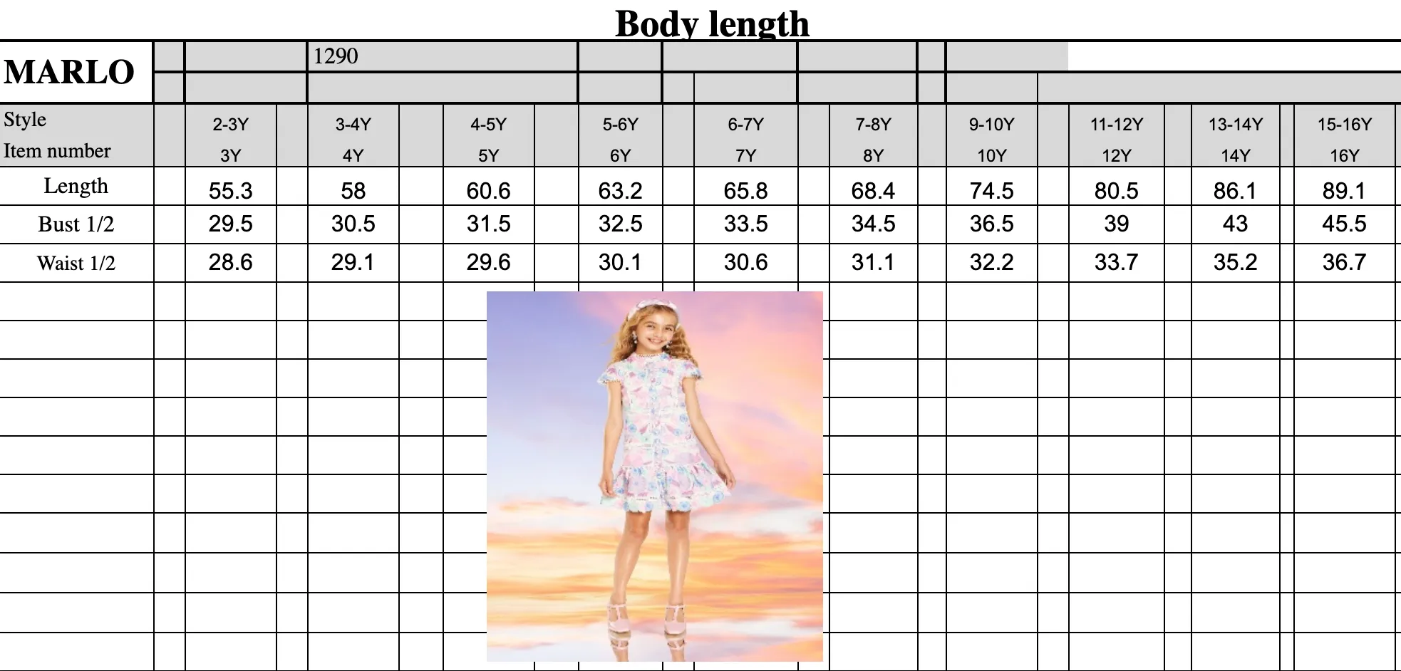 Girls Danielle Embroidered Mini Dress