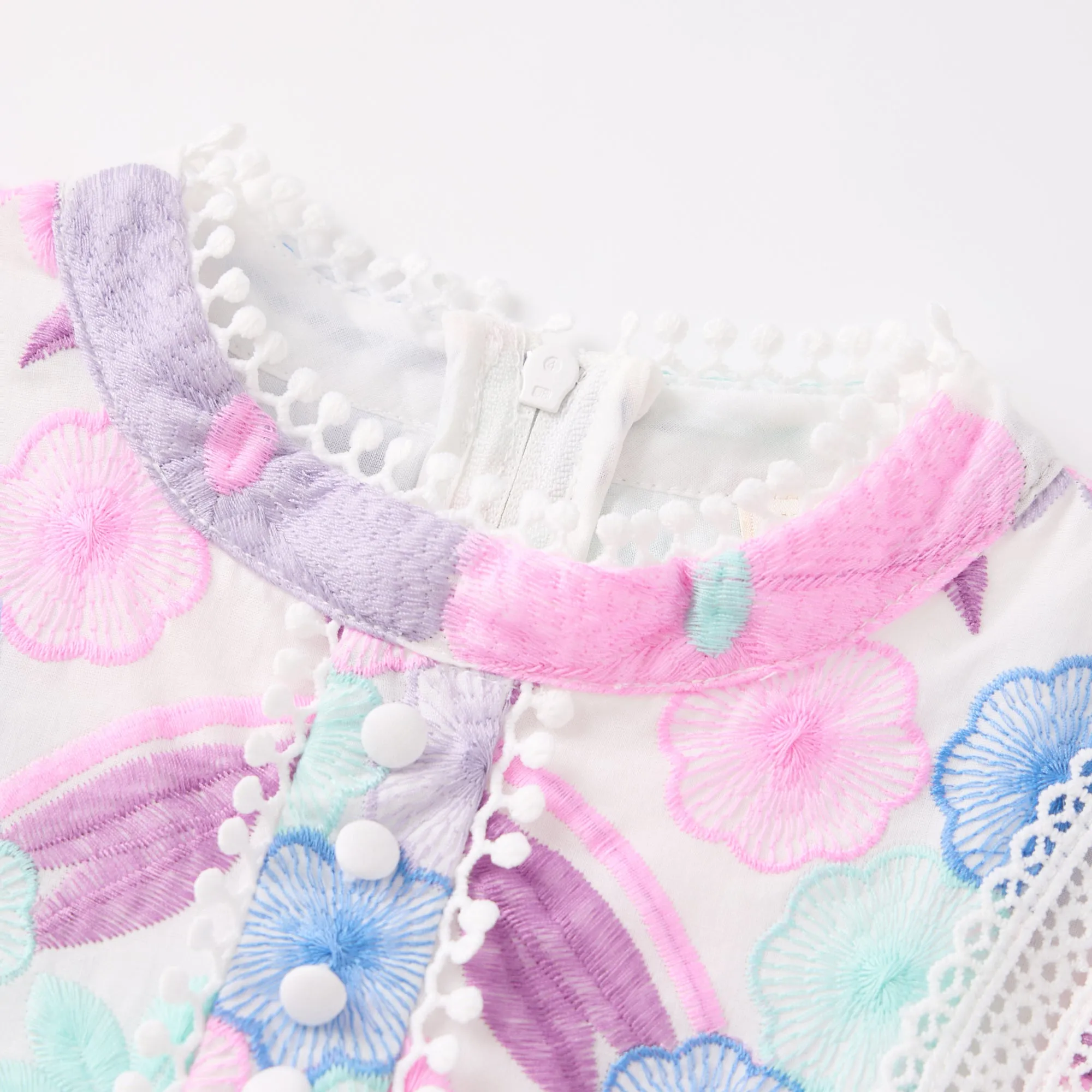 Girls Danielle Embroidered Mini Dress