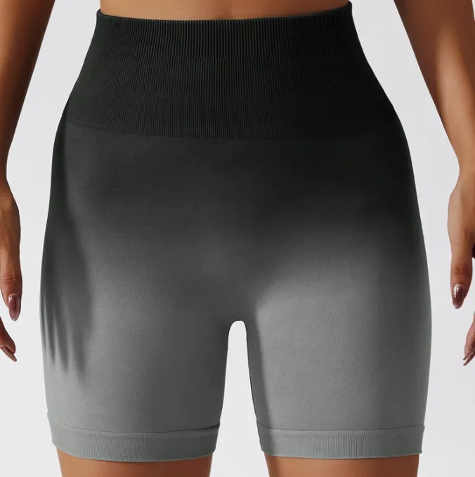 Gradient seamless Breathable tight high waist elastic fitness pants 9 colors