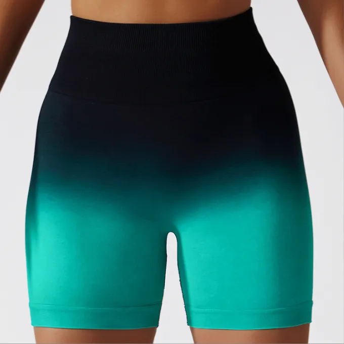 Gradient seamless Breathable tight high waist elastic fitness pants 9 colors
