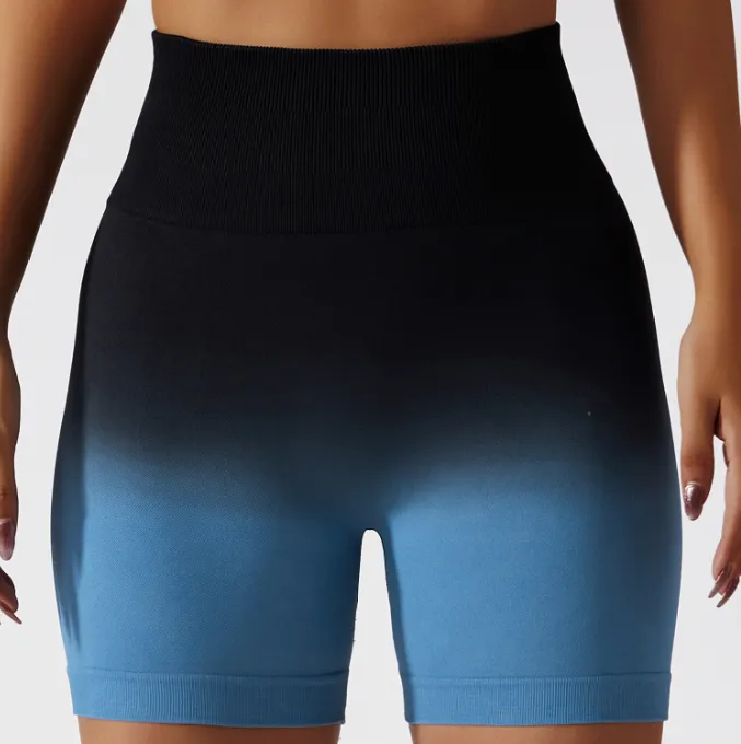 Gradient seamless Breathable tight high waist elastic fitness pants 9 colors