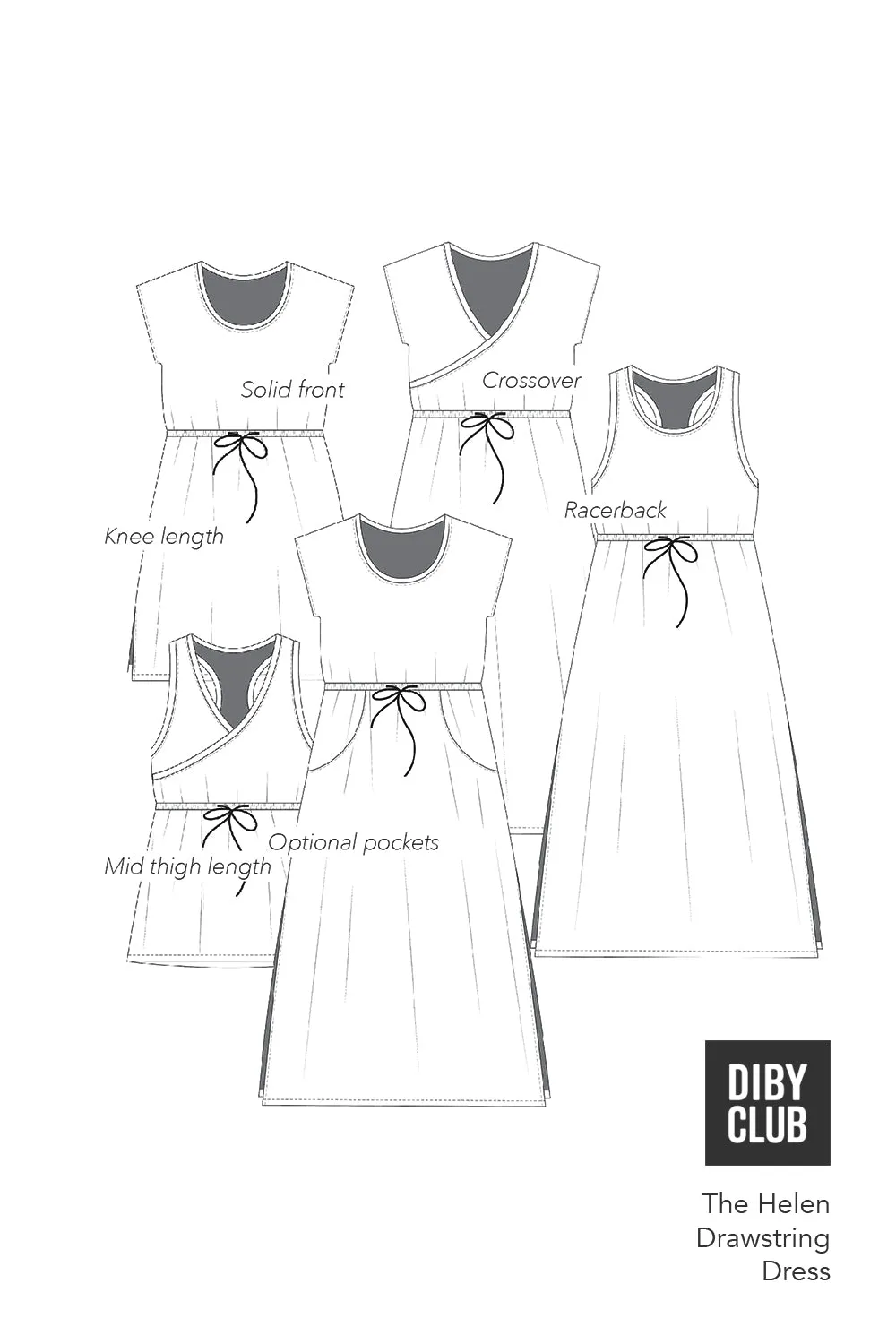 Helen Drawstring Dress
