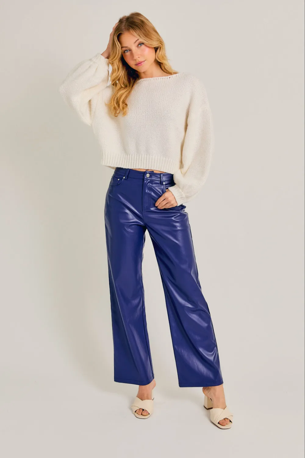Honey, I'm Home Faux Leather Pants