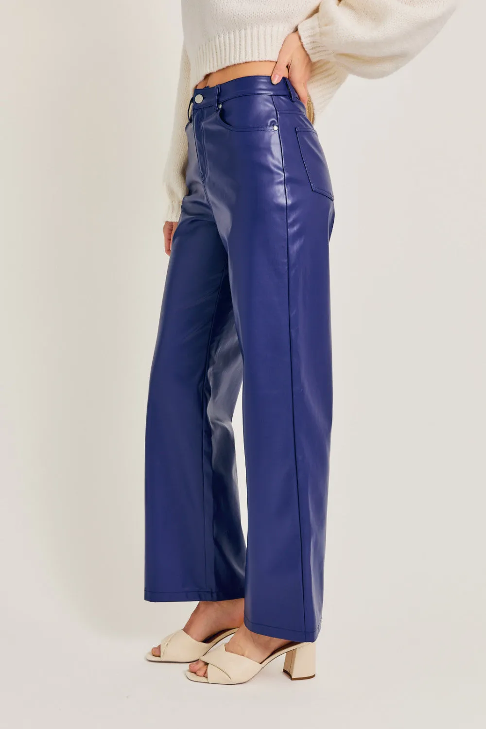 Honey, I'm Home Faux Leather Pants