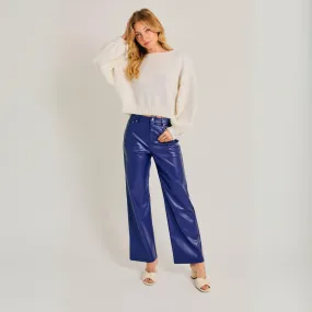 Honey, I'm Home Faux Leather Pants