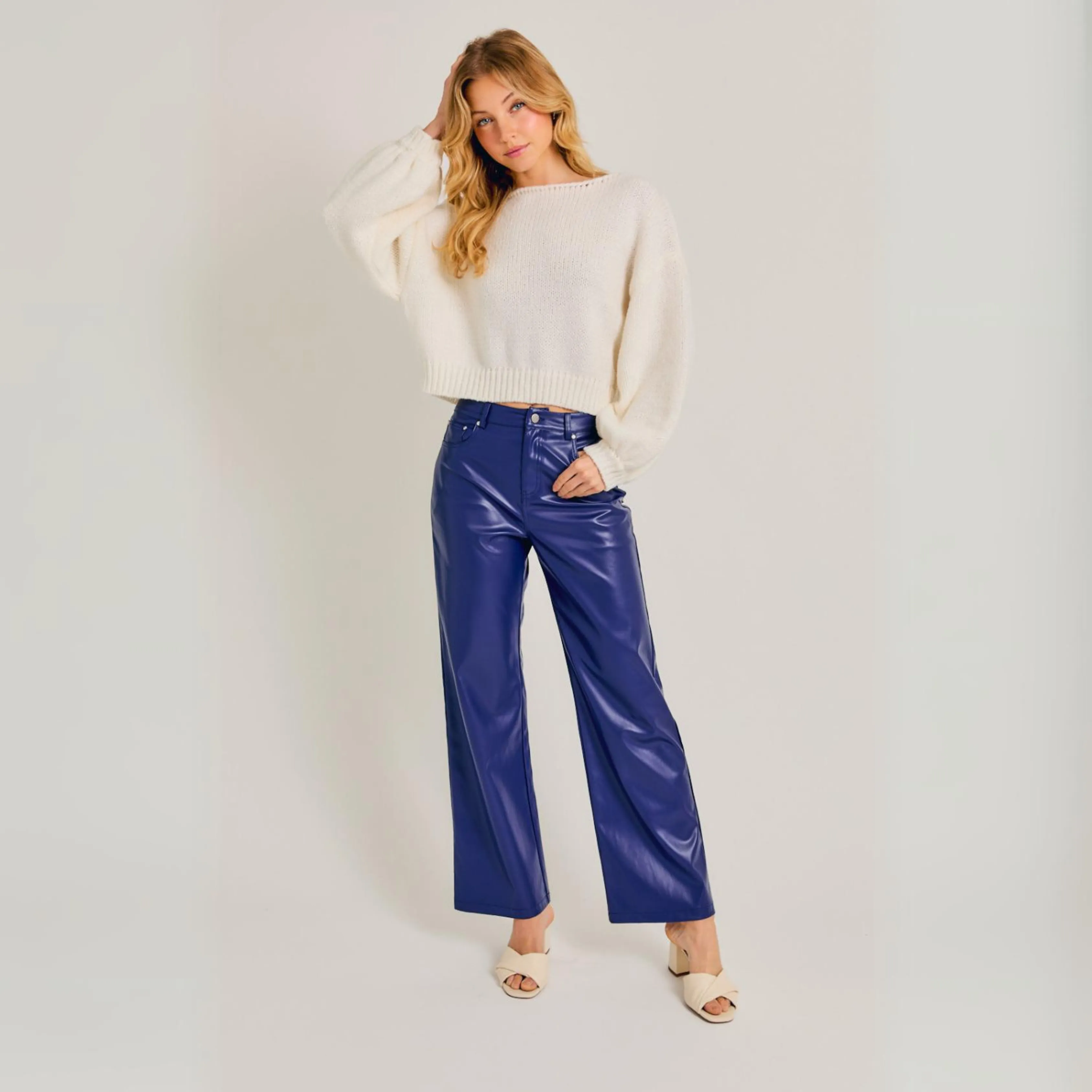 Honey, I'm Home Faux Leather Pants