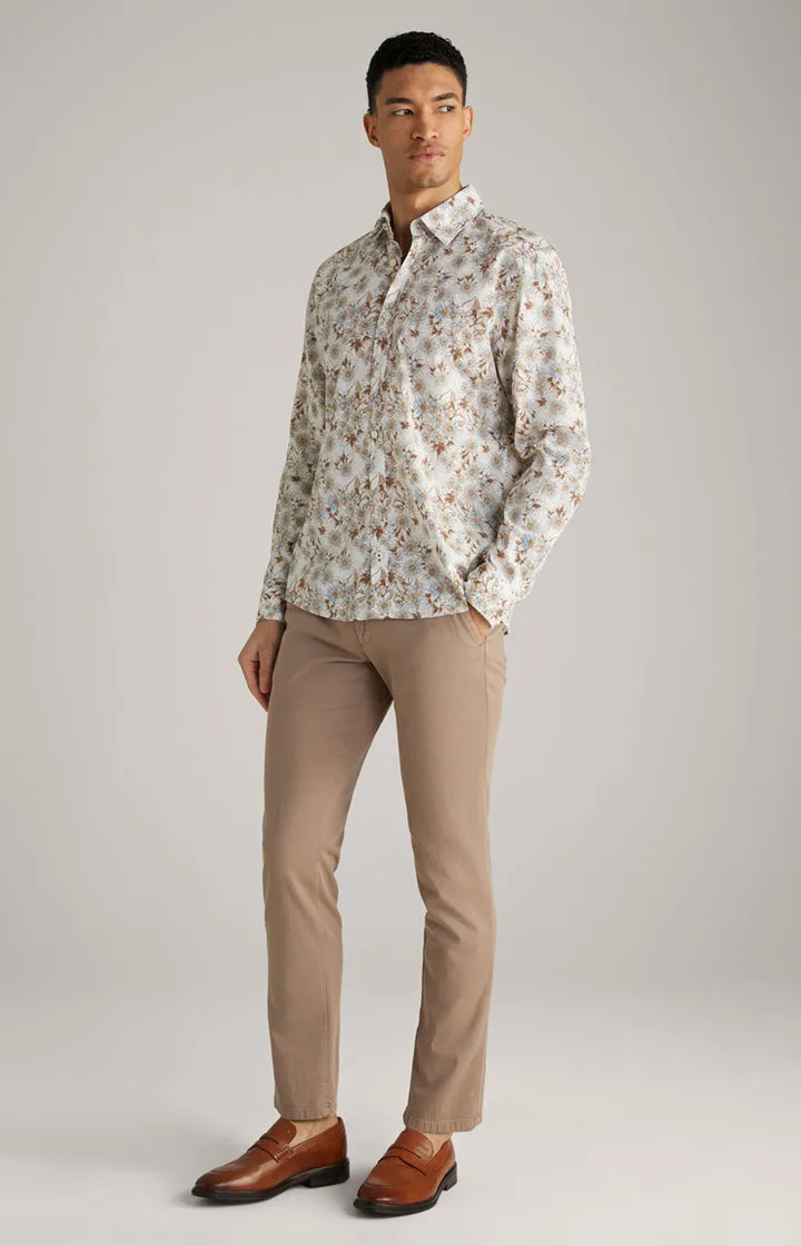ID24154-Joop Dark Beige Matthew Cotton Trouser