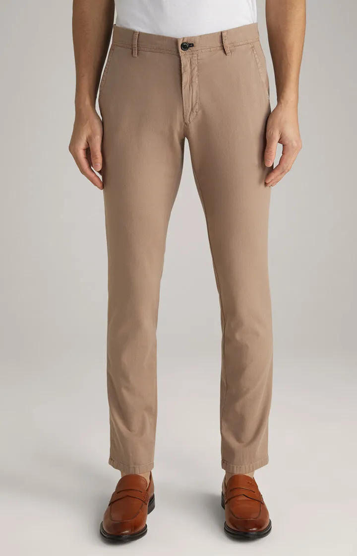 ID24154-Joop Dark Beige Matthew Cotton Trouser