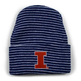 Illinois Stripe Knit Cap