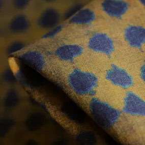 Ink On Copper Washed Printed Linen