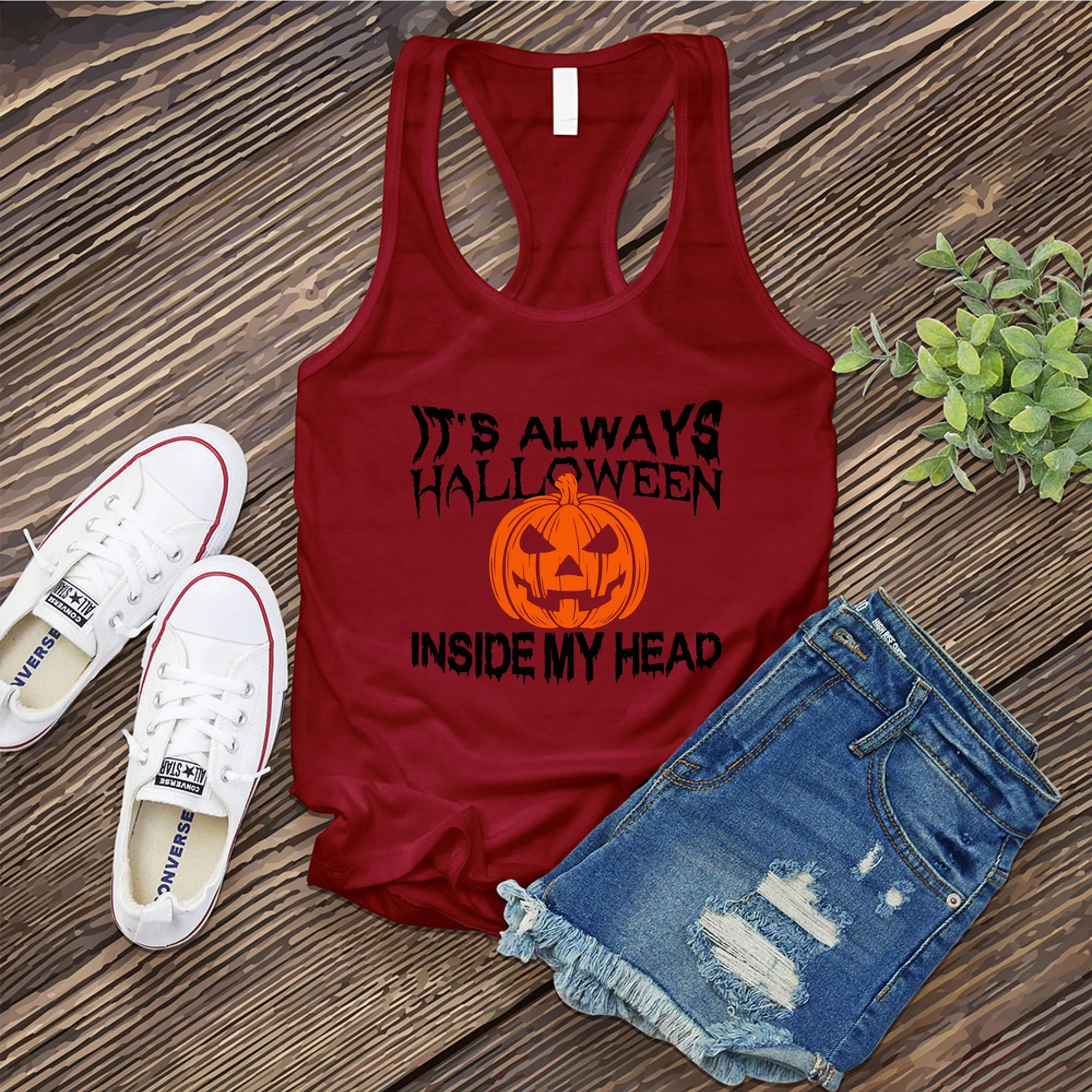 It's Always Halloween Inside My Head Women's Tank Top