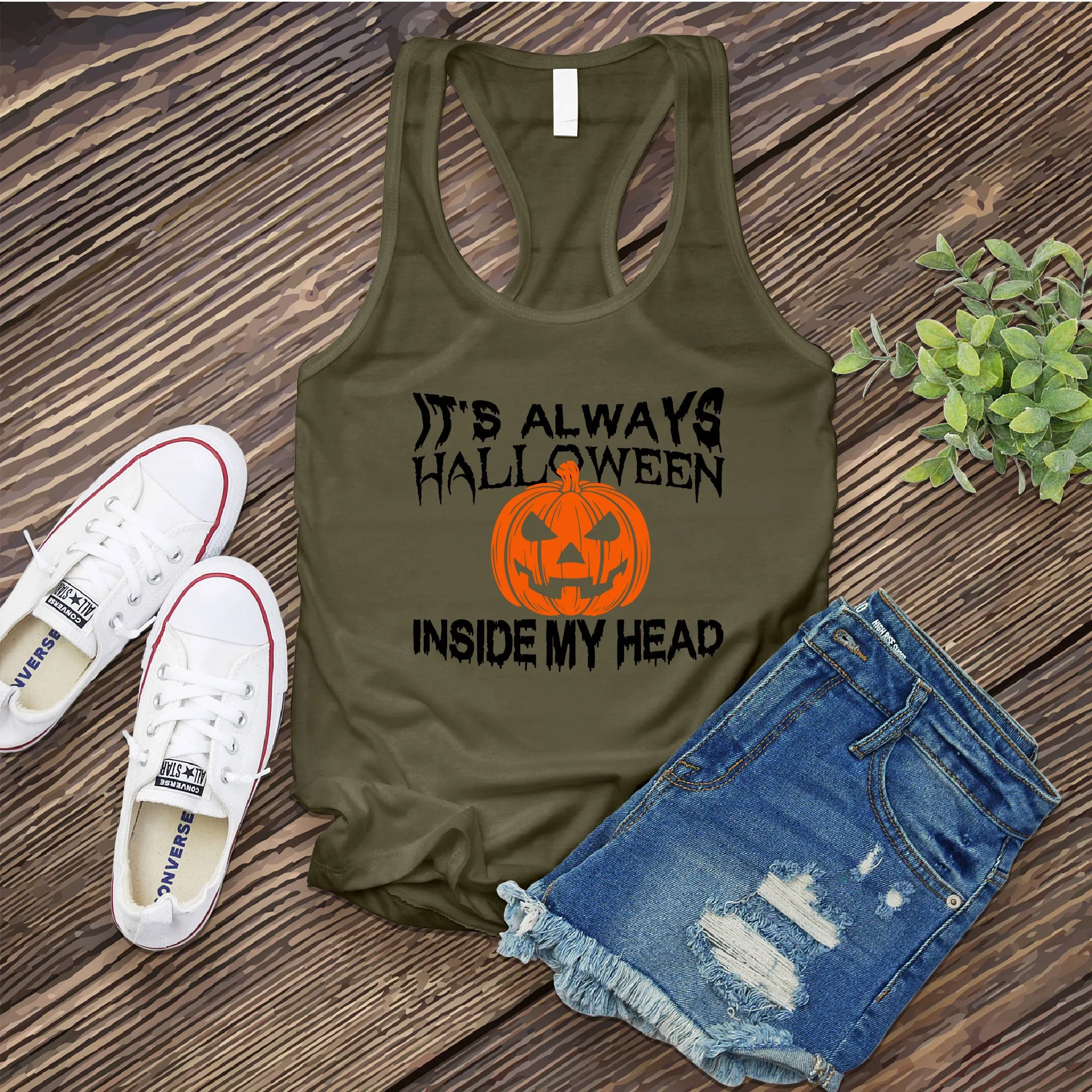 It's Always Halloween Inside My Head Women's Tank Top