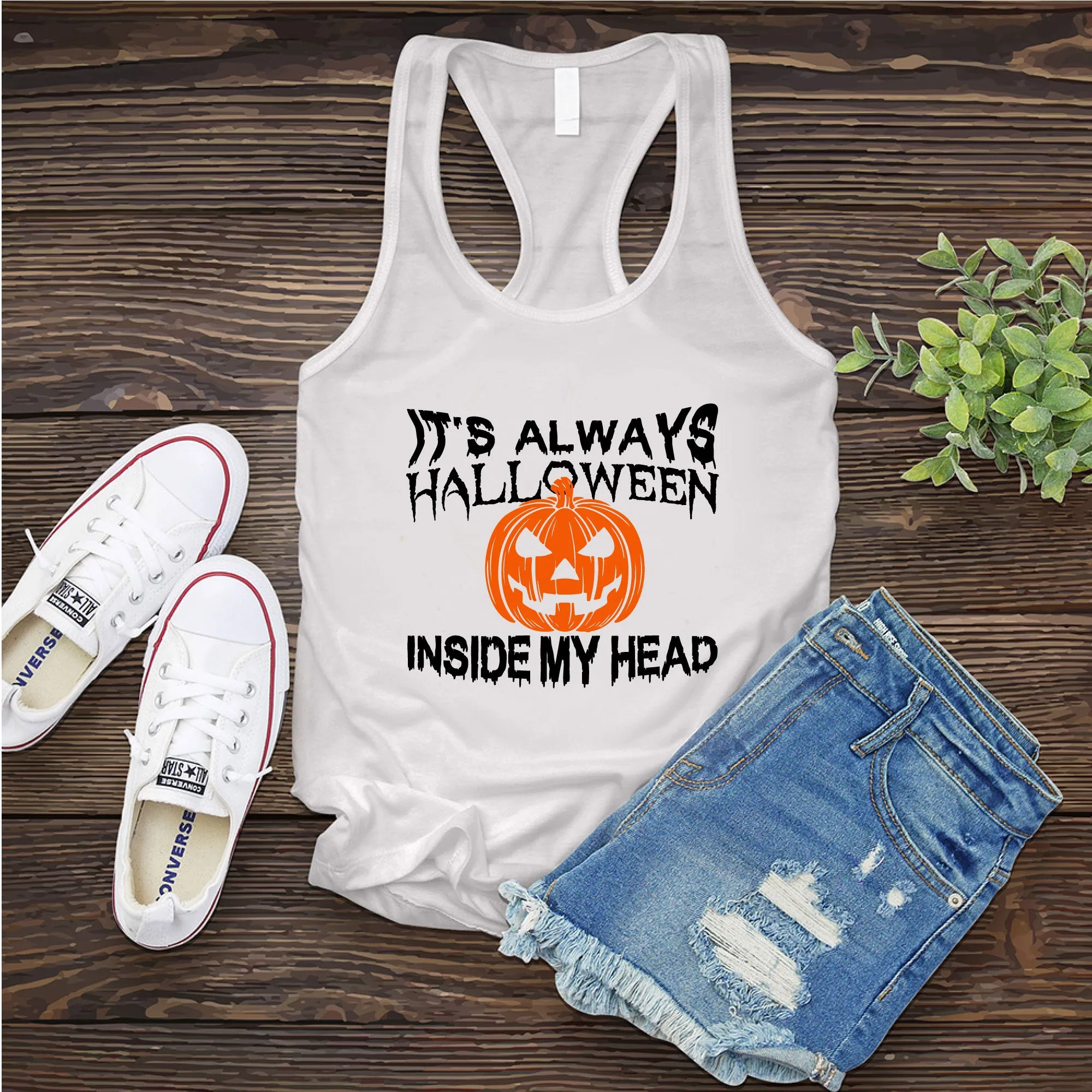 It's Always Halloween Inside My Head Women's Tank Top