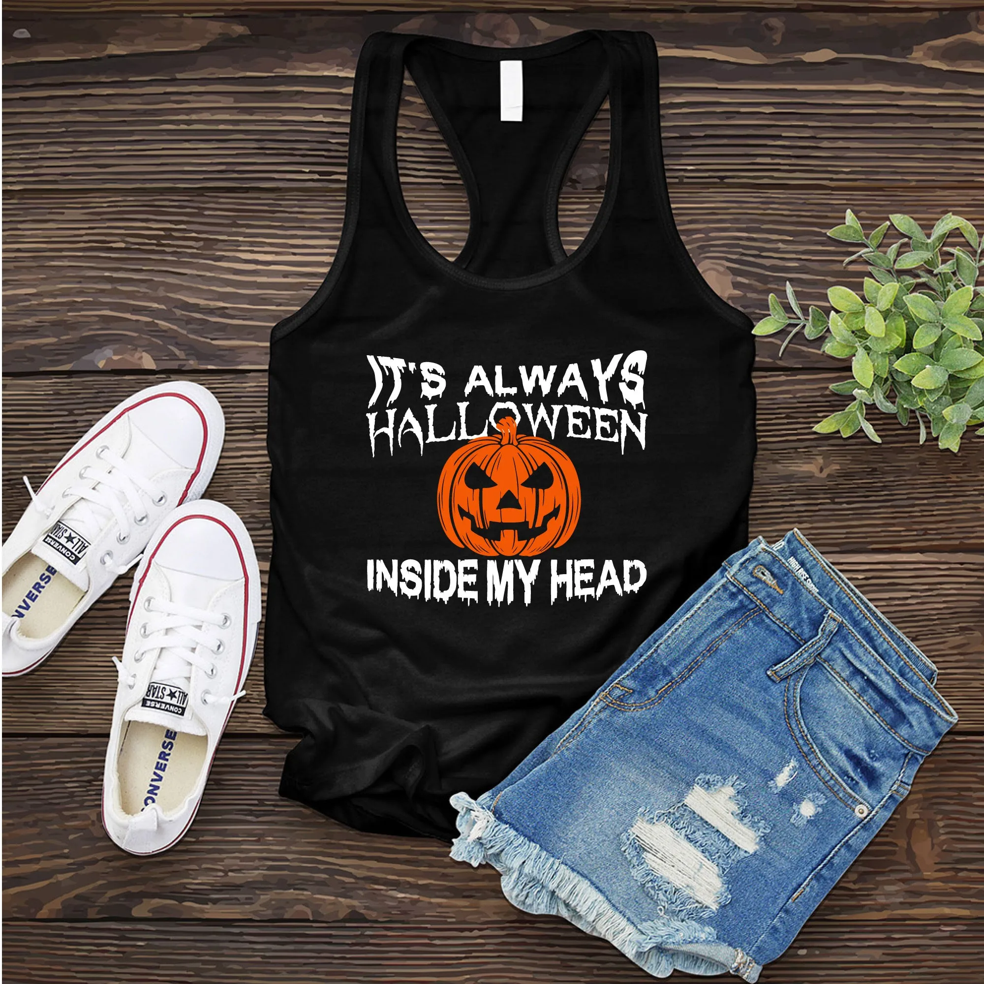 It's Always Halloween Inside My Head Women's Tank Top