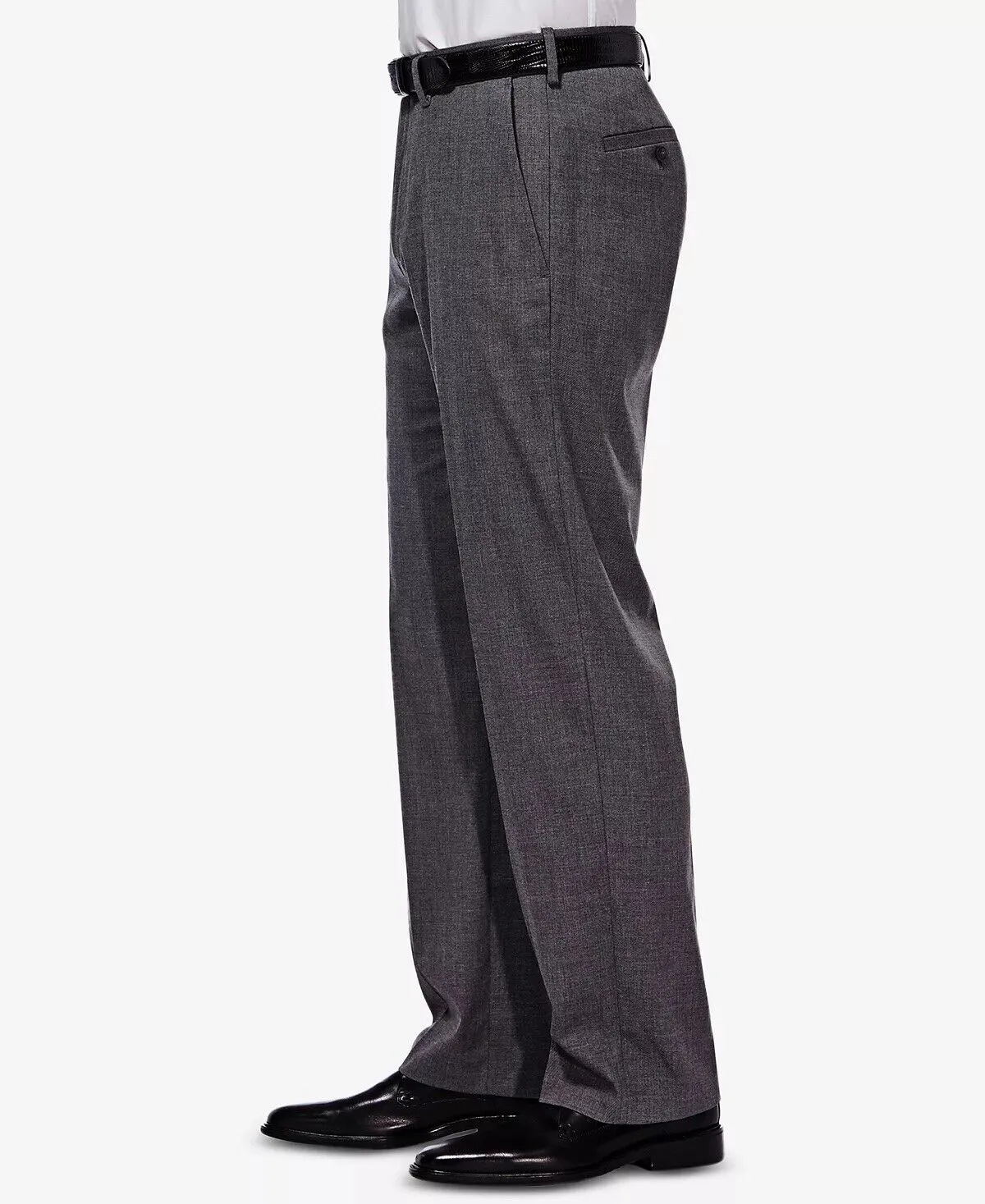 J.M. Haggar Men's Classic Fit Sharkskin Dress Suit Pants Dark Grey 34 x 30