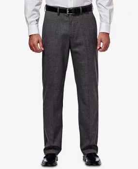 J.M. Haggar Men's Classic Fit Sharkskin Dress Suit Pants Dark Grey 34 x 30