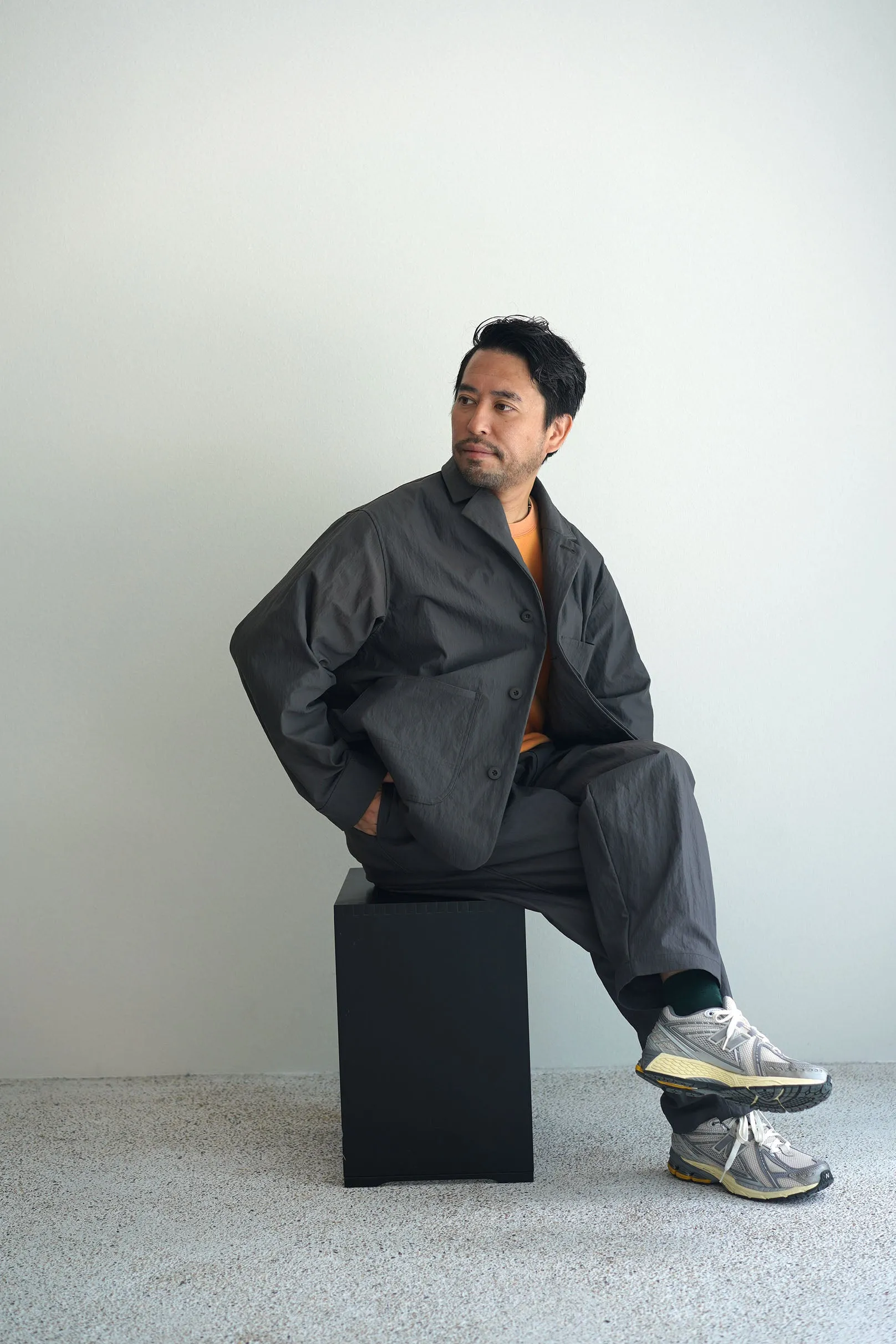 kontor / 3 PLEAT NYLON PANTS