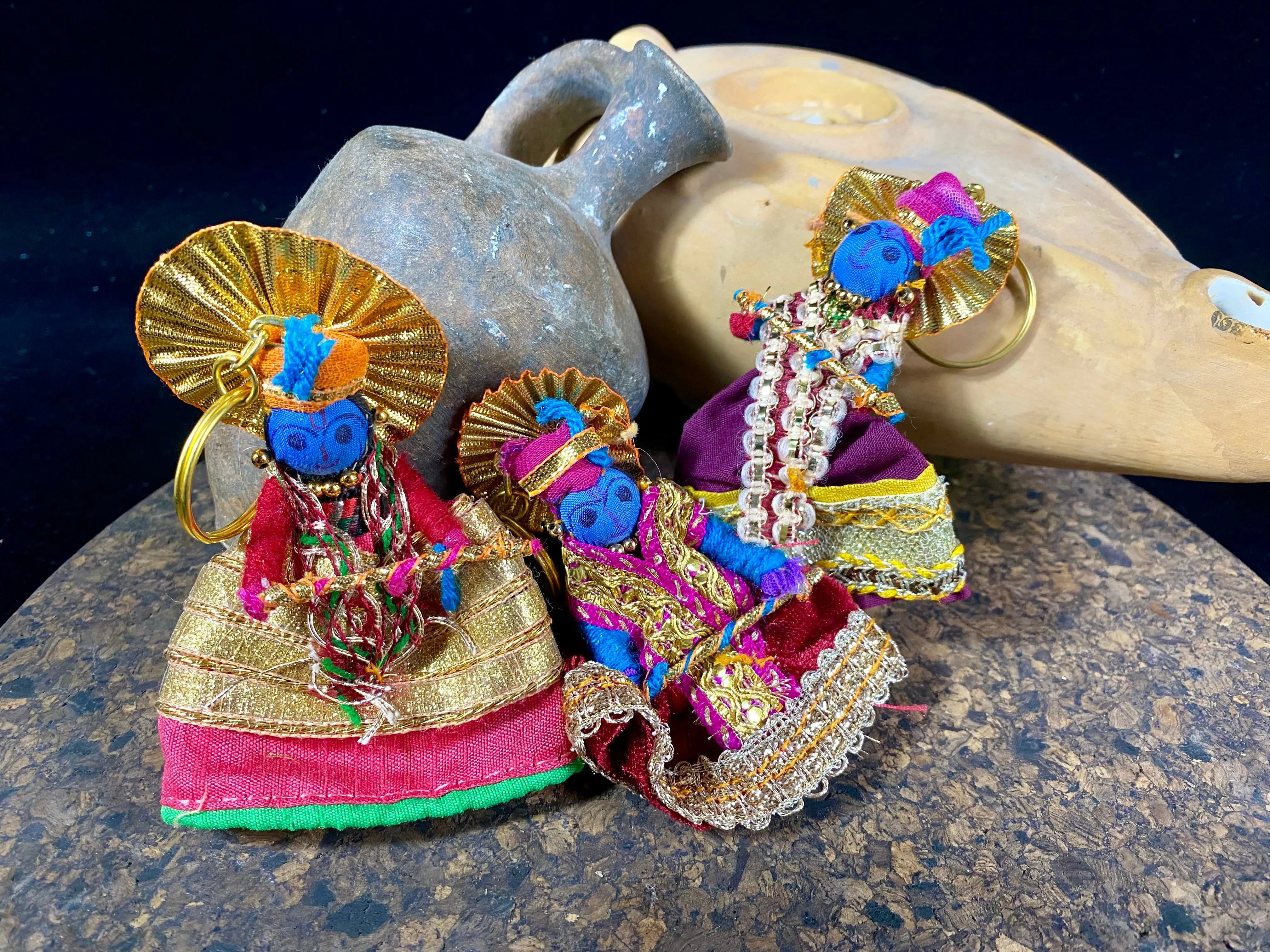 Krishna & Radha Doll Keyring
