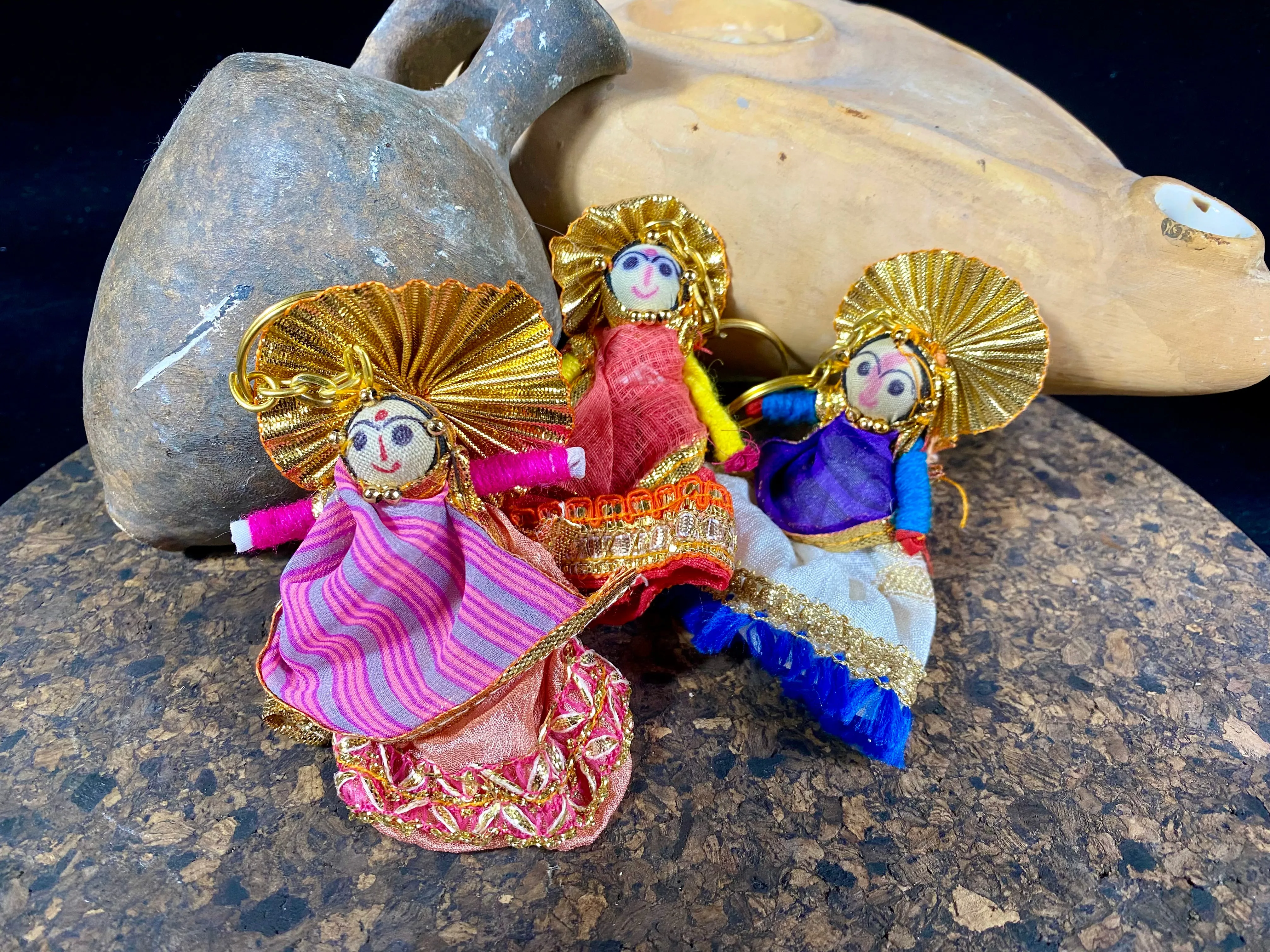 Krishna & Radha Doll Keyring