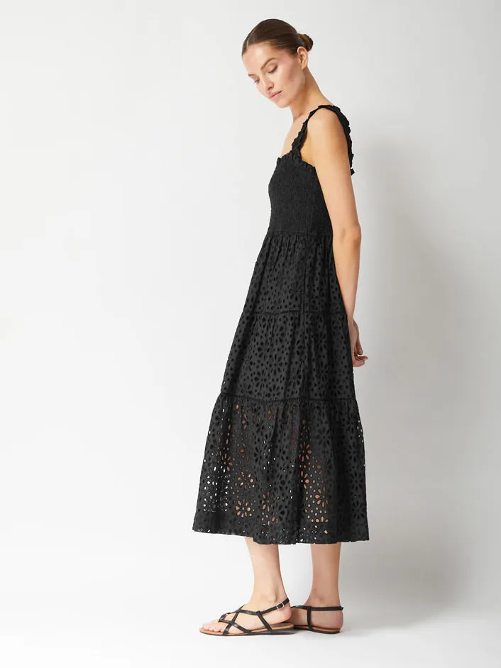 Kristen Dress Seaside Eyelet Black