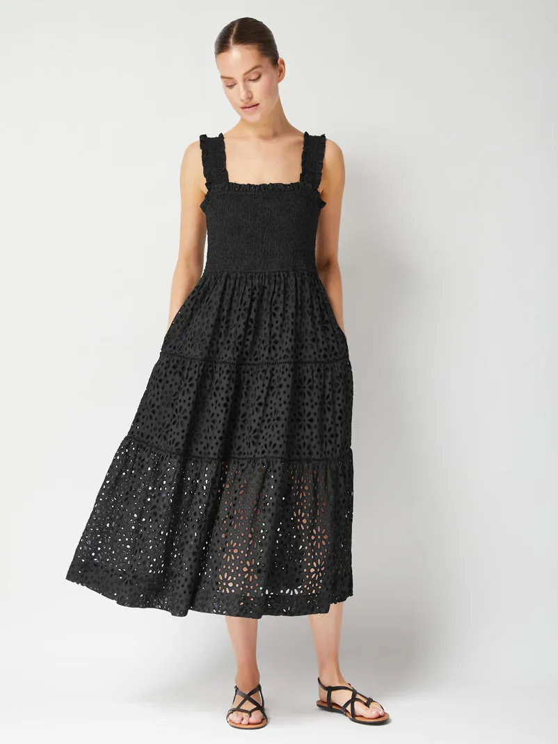 Kristen Dress Seaside Eyelet Black