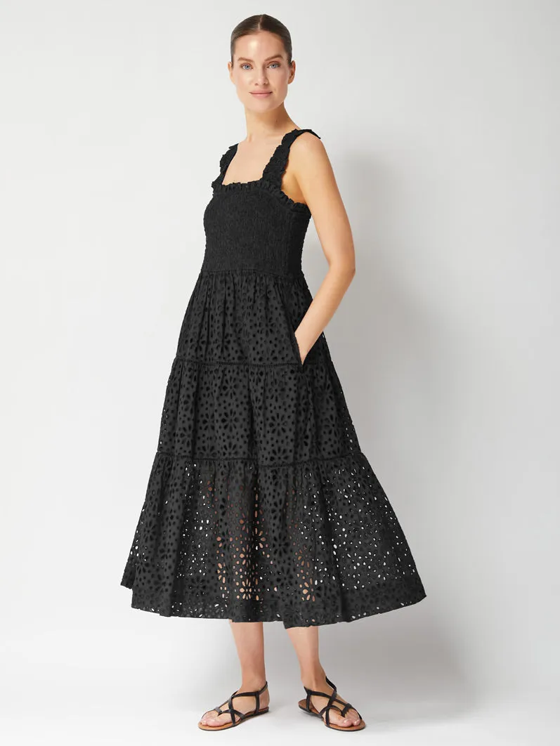 Kristen Dress Seaside Eyelet Black